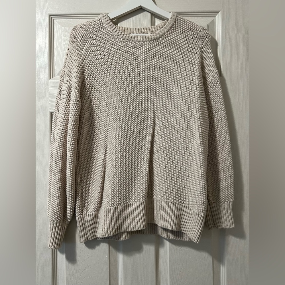 Old Navy Tunic Length Sweater Cream Size XS